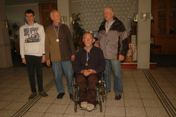 SAV Torgelow III: Sven Bastian Hagemann, Klaus Trapp, Manfred Greinert, Wilfried Otto