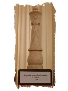 Pokal fr Jugendschnellschachmeister 2003 U 20m