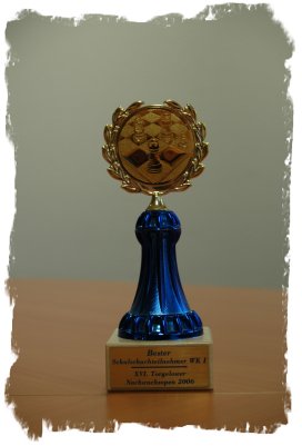 Pokal - Bester Schulschachteilnehmer WK I