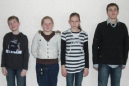Das u16-Team: v.l.n.r. Oliver, Anne, Luisa und Patrick; Foto: Steffen Bigalke