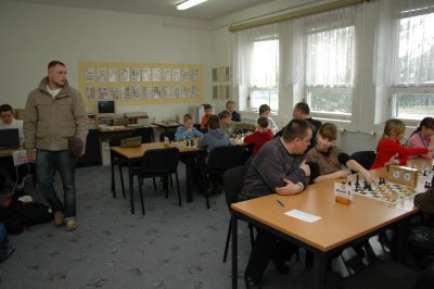 Blick ins Spiellokal der WK I (Grundschulen); Foto: Gerd Zentgraf