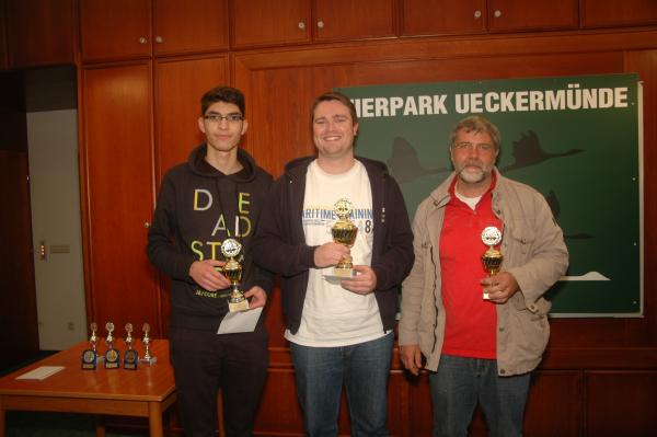 Das Siegerfoto: Mikael Ispirjan (2. Platz), Michael Ehlers (1. Platz) und Guido Giese (3. Platz); Foto: Gerd Zentgraf