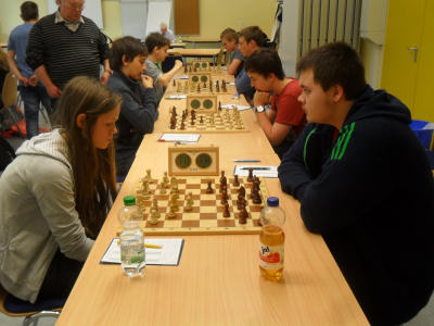 Unsere Mannschaft (r.) beim Spiel; Foto: Ralf Kriese