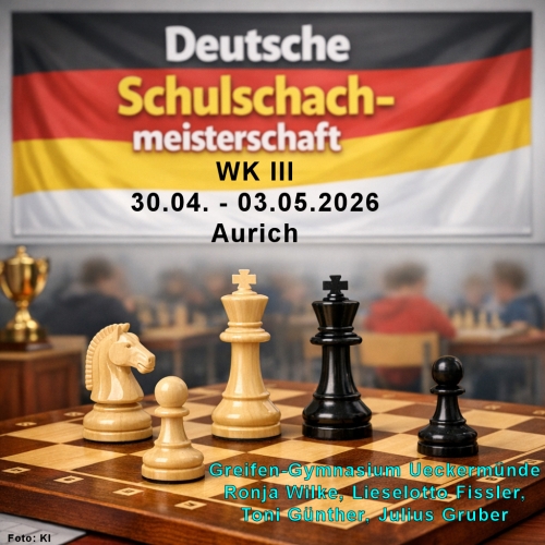 Deutsche Schulschachmeisterschaft WK III; Foto: KI; Fotomontage: Christine Zentgraf