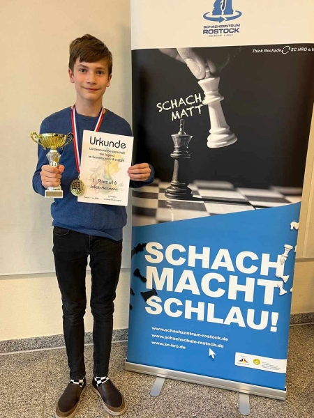 1. Platz u16, Jakob Herrmann (SAV Torgelow)