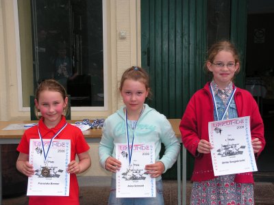 v.l.n.r.: 3. Franziska Bremer, 2. Anna Schmidt, 1. Britta Seegebrecht