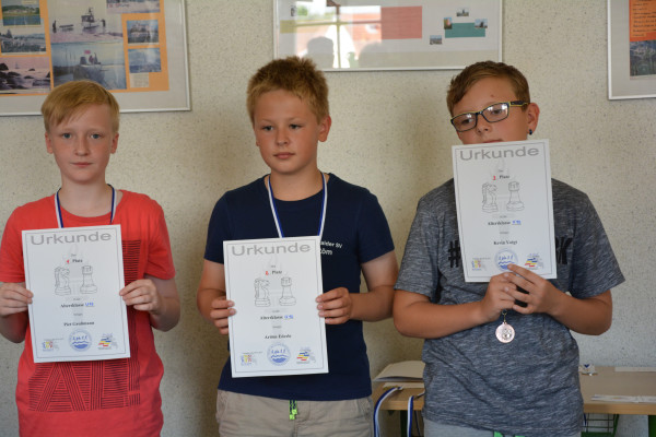AK u12, v.l.n.r.: 1. Gro�mann,Piet (SAV Torgelow), 2. Ederle,Art�m (Greifswalder SV), 3. Voigt,Kevin (SAV Torgelow)