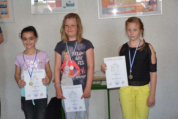 AK u10w, v.l.n.r.: 1. Kochava,Mariami (Pestalozzi-GS Torgelow), 2. Wilke,Finja (Pestalozzi-GS Torgelow), 3. Drechsler,Clea-Maylin (GS Ueckertal Pasewalk)