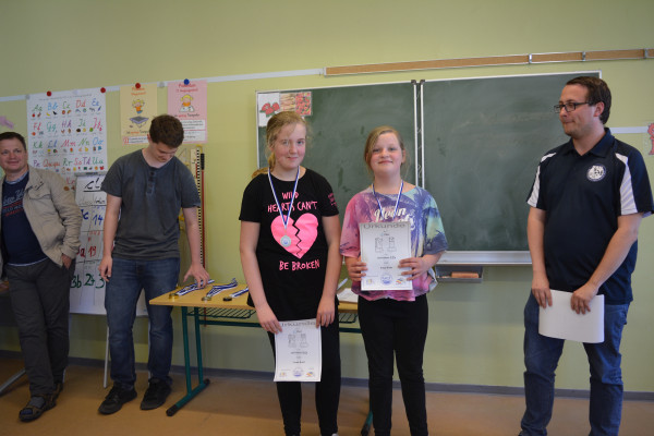 AK u12w, v.l.n.r.: 2. Kasel,Leonie (SAV Torgelow), 1. Finja Wilke (RS Albert Einstein Torgelow)