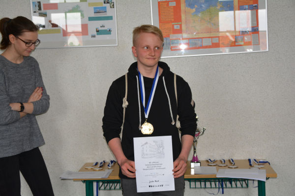 Endstand WK IV (Klassenstufe 9  12), 1. Platz: Jules Beck (Neubrandenburg)