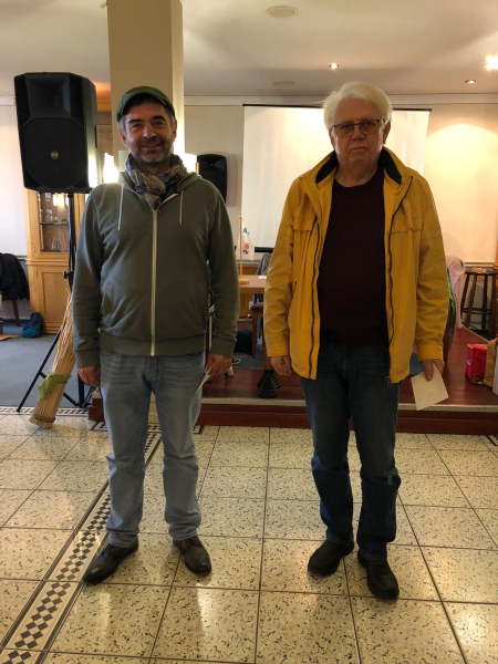 Bester Senior 55 und 70: Norbert Bauer (SAV Torgelow), Ernst Nauschtz (Greifswalder SV)