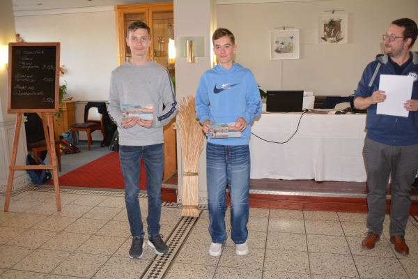 Bester Jugendlicher U18 und U14: Jakob Herrmann und Hannes Artur Schröder (beide SAV Torgelow)