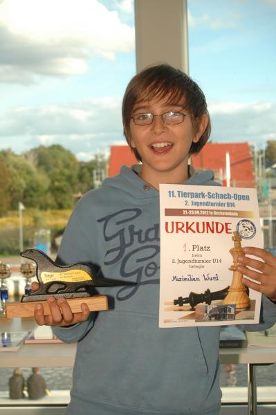 Jugendturnier u14, 1. Platz: Maximilian Wurst (SSC Rostock 07)