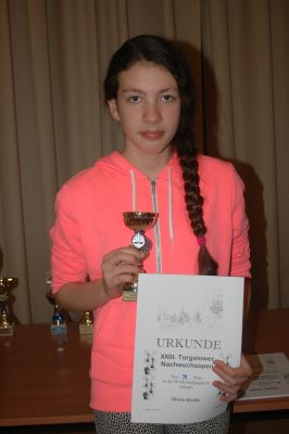 2. Platz u12w, Oliwia Kurlej (UKS Bialy Pion Gryfino)