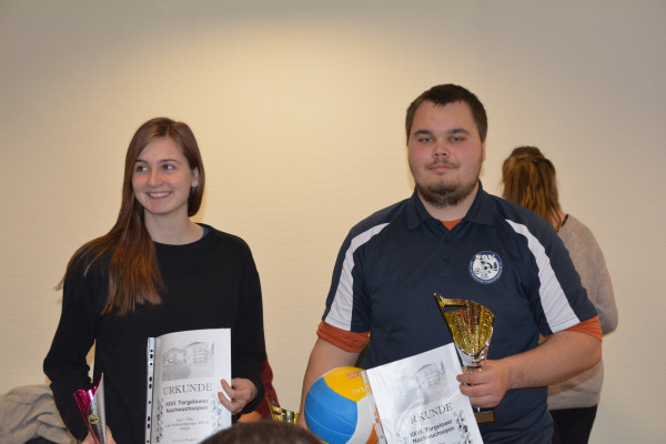 Wettkampfgruppe III, v.l.n.r.: Swenja Wagner (SC Borussia 1920 Friedrichsfelde), Florian Schmekel (SAV Torgelow)