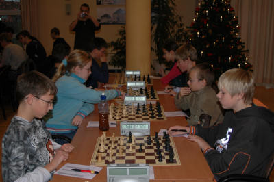 Das Feld der U14 ...