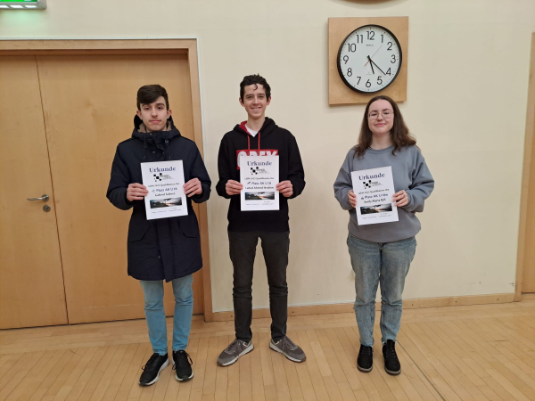u18, v.l.n.r.: 1. Labed Ahmed Ibrahim (SV Motor Wolgast), 1. GabrielSubocz (SAV Torgelow), 4. Emily Maria Ryll (SG Neubrandenburg)