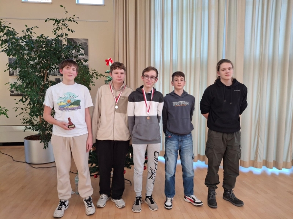 u16, v.l.n.r.: 1. Immanuel Eschrig (Greifswalder SV), 2. Oleksii Shumytskyi (TSG Neustrelitz), 3. Stanley Tadewaldt (SAV Torgelow), 4. Julius	Wrage (SAV Torgelow), 5. Franz Peters (SG Neubrandenburg)